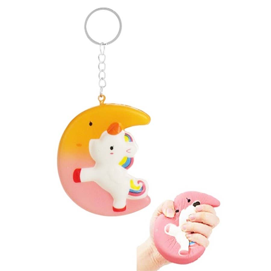 Unicorn Moon Key Chain