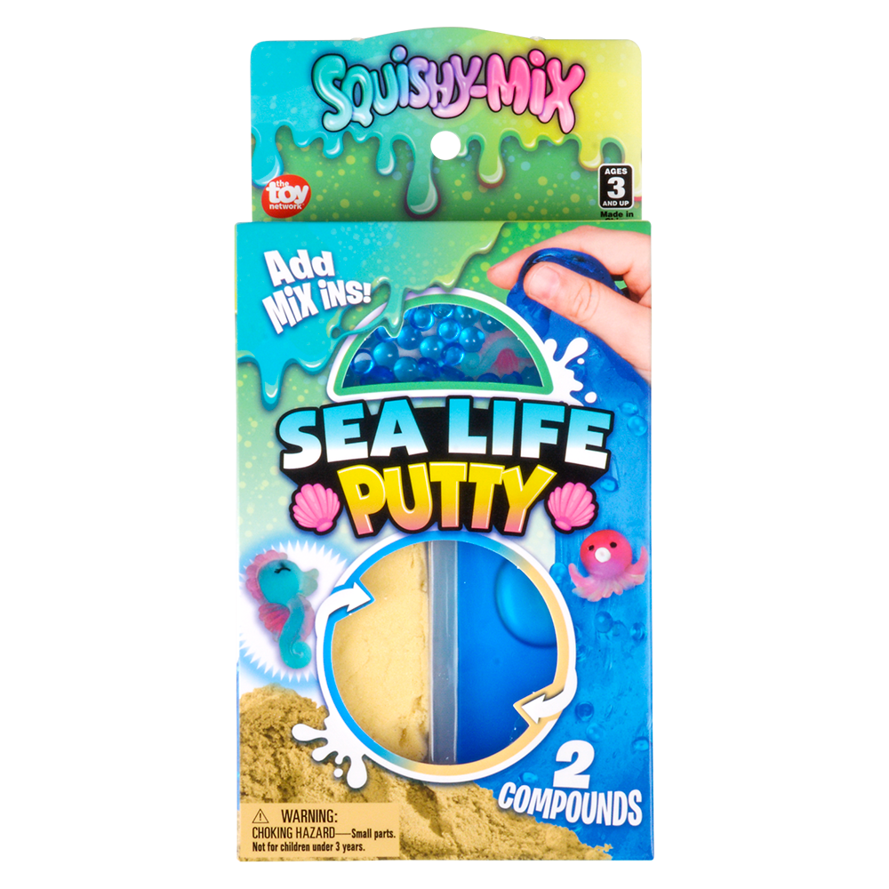 SQUISHY-MIX SEA LIFE PUTTY 12CT