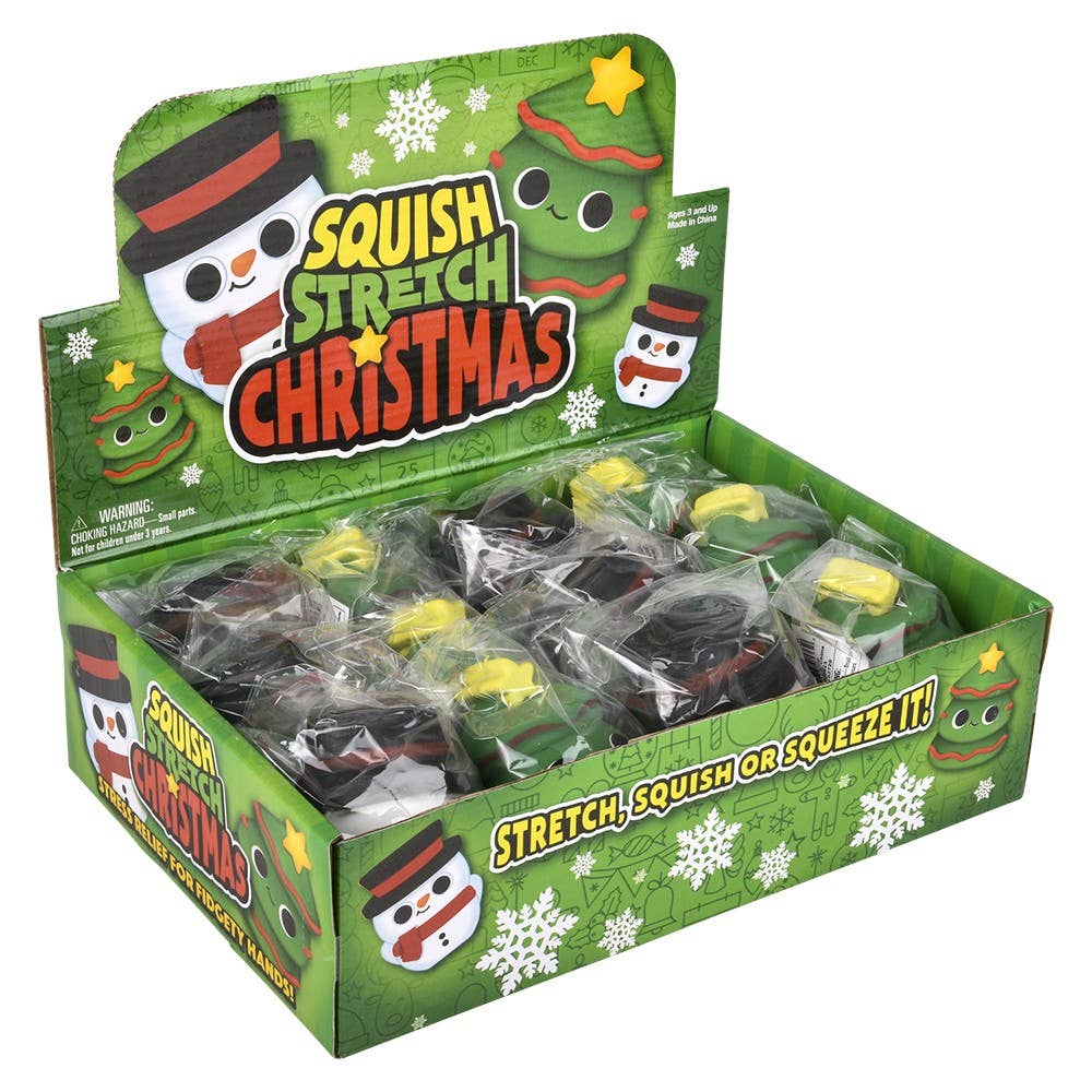 3.5" CHRISTMAS SQUISH STRETCH 12CT    12/33