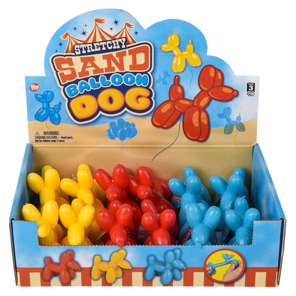 3.5" STRETCHY SAND BALLOON DOG