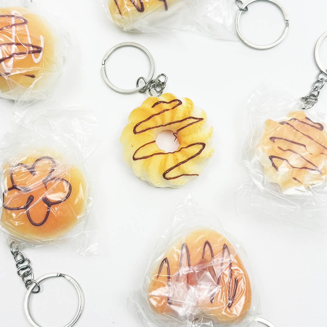 Addicting Slow Rising Bread Squishy Keychains