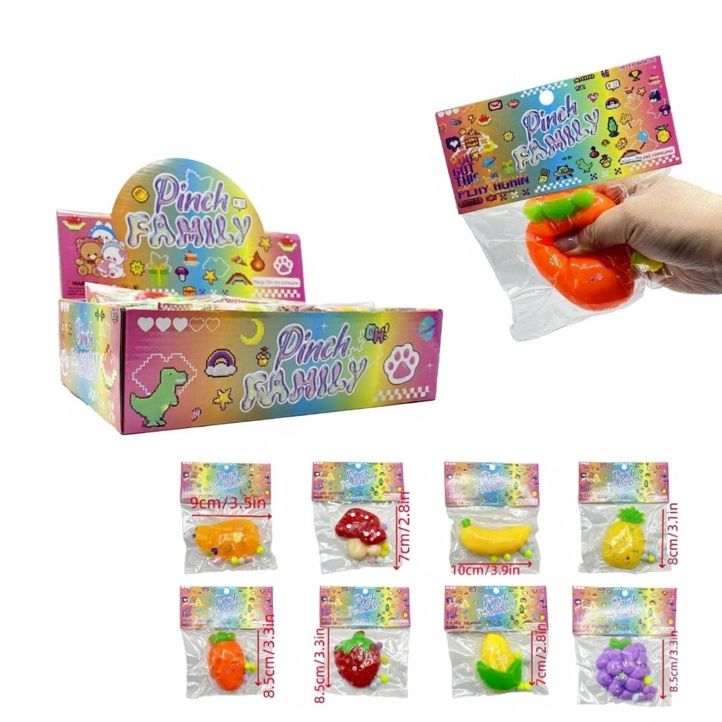 Fruit Pinch Squishy Toy