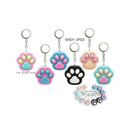 Paw Clicker Fidget Keychain