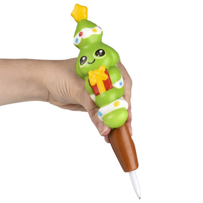 7" CHRISTMAS SQUISH PEN 12CT