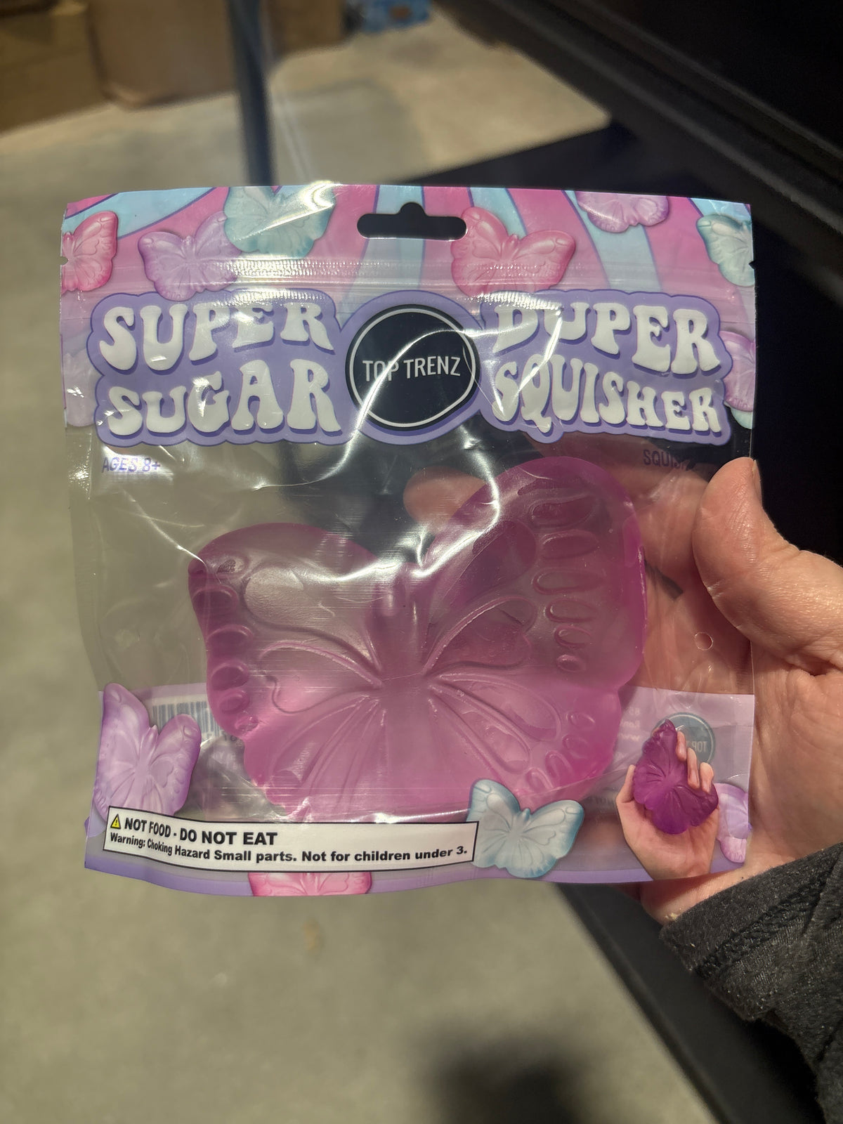 Top Trenz Super Duper Sugar Squisher Toy - Butterfly