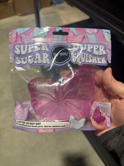 Top Trenz Super Duper Sugar Squisher Toy - Butterfly