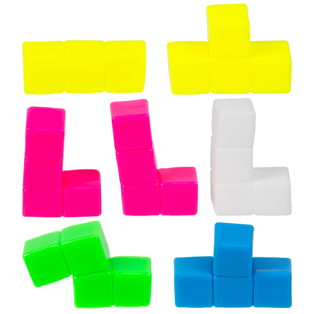 (T) 2.5" STICKY STRETCH PUZZLE CUBE 12CT