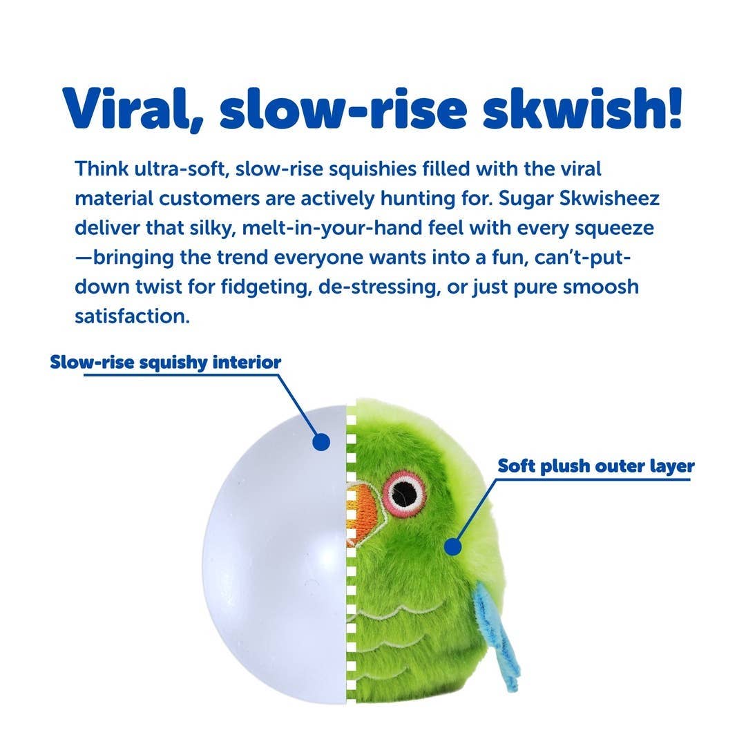 Sugar Skwisheez Peelin' Good - Plush Sugar Squishy