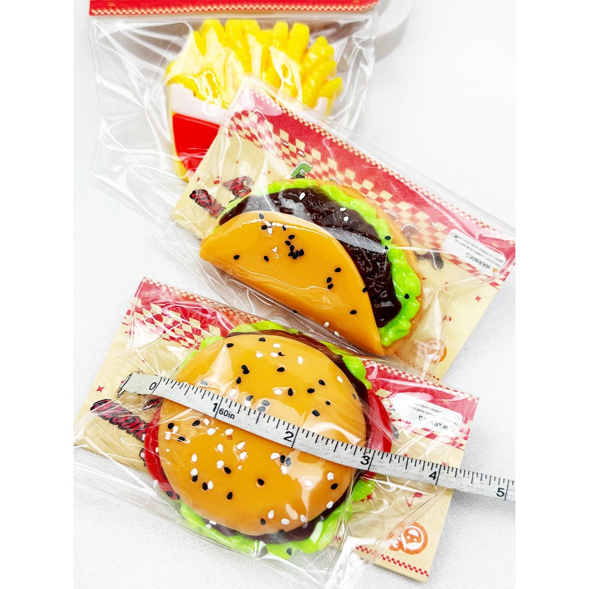 Hamburger and Fast Food Squishy Toy