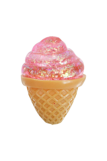 Ice Cream Cone Glittery Sugar Squishy