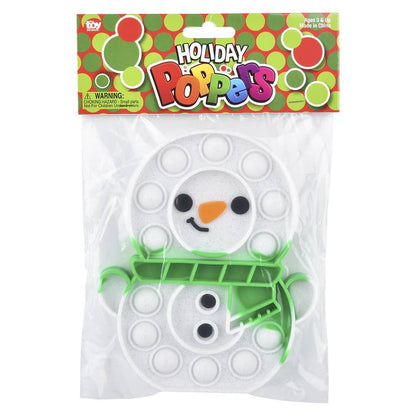 SNOWMAN BUBBLE POPPERS 6"