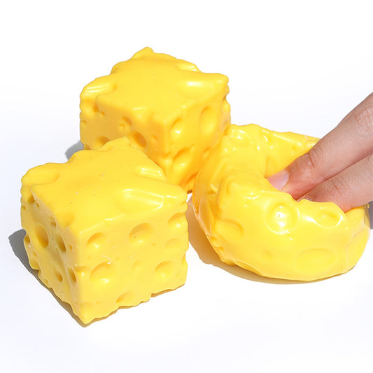 Crunchy Cheese Cube Squishy - South Korea Import