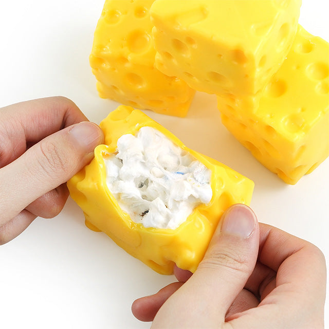 Crunchy Cheese Cube Squishy - South Korea Import