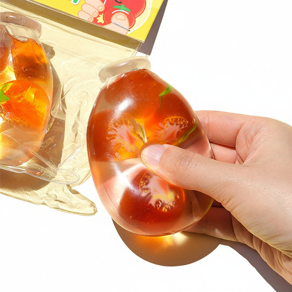 Tomatoes in a bottle shaped Sugar Squishy Toy - South Korea Import