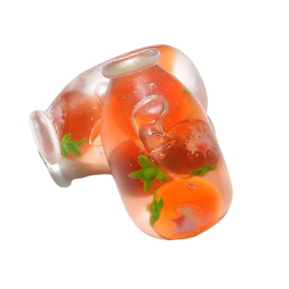 Tomatoes in a bottle shaped Sugar Squishy Toy - South Korea Import