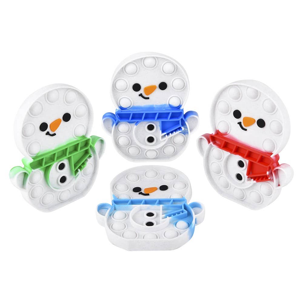 SNOWMAN BUBBLE POPPERS 6"