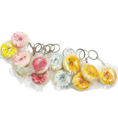 Slow Rising Donut Squishy Keychain