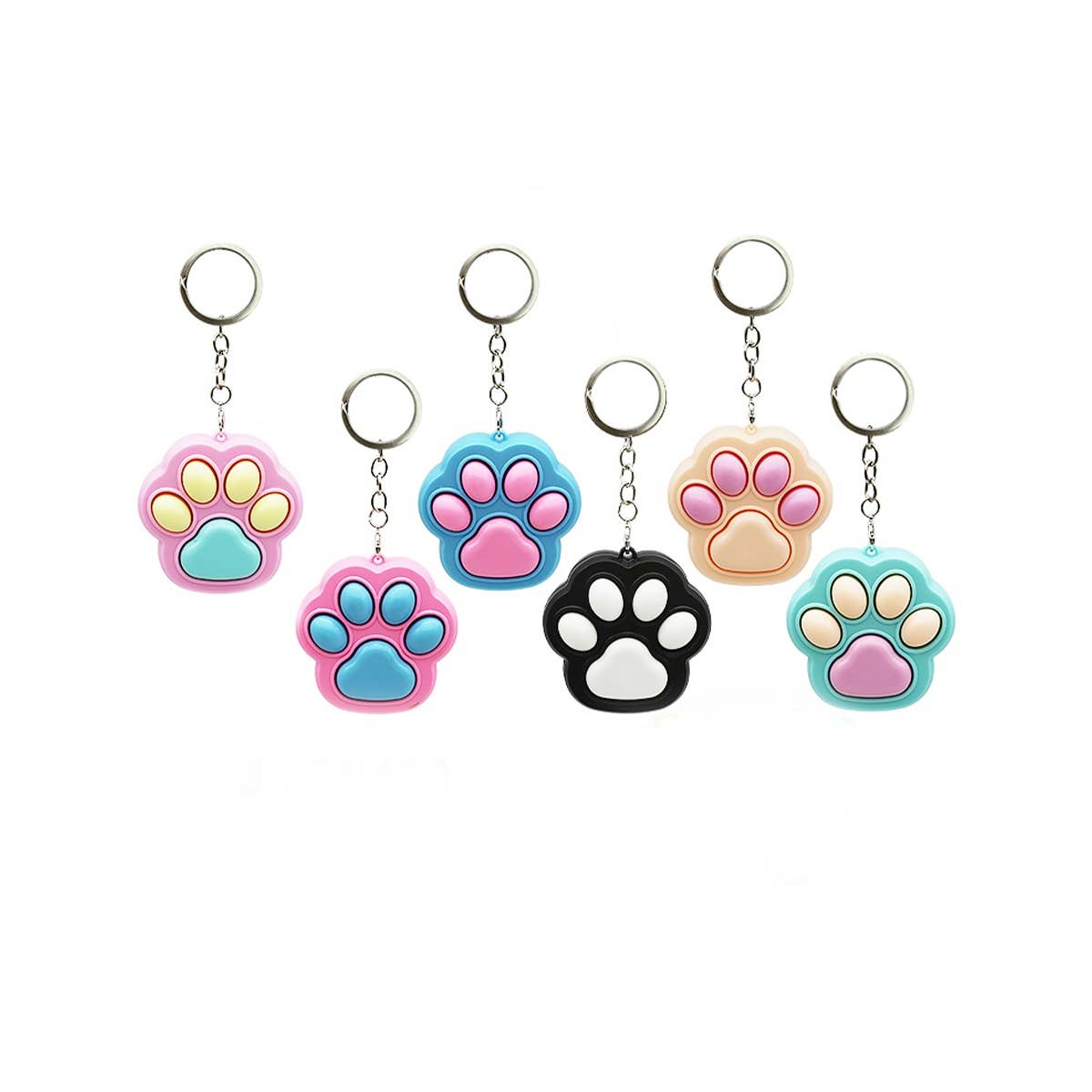Paw Clicker Fidget Keychain