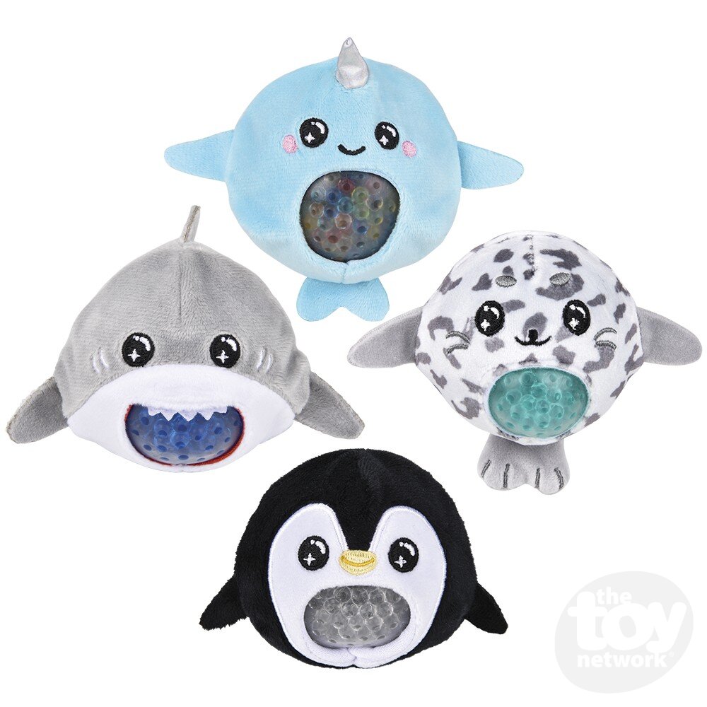 3" Sea Life Squeezy Bead Plush