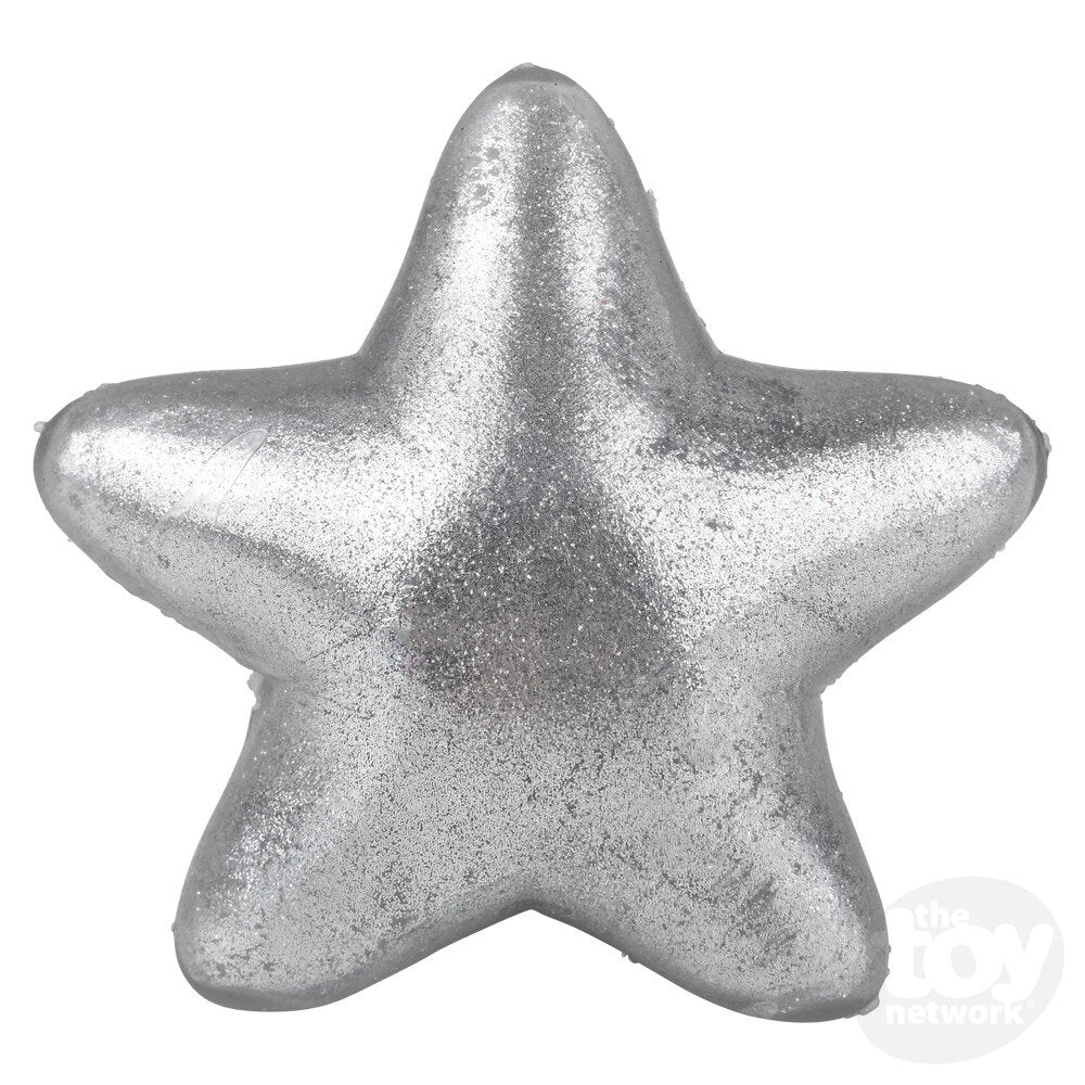 Squish Sticky Glitter Star 3"