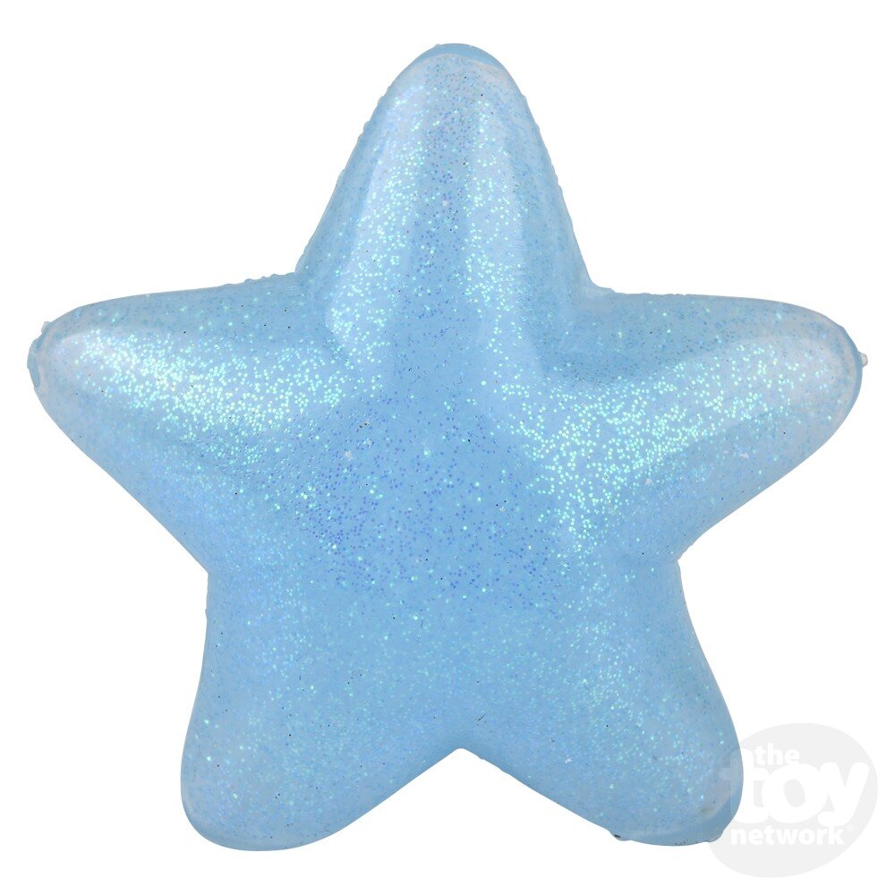 Squish Sticky Glitter Star 3"