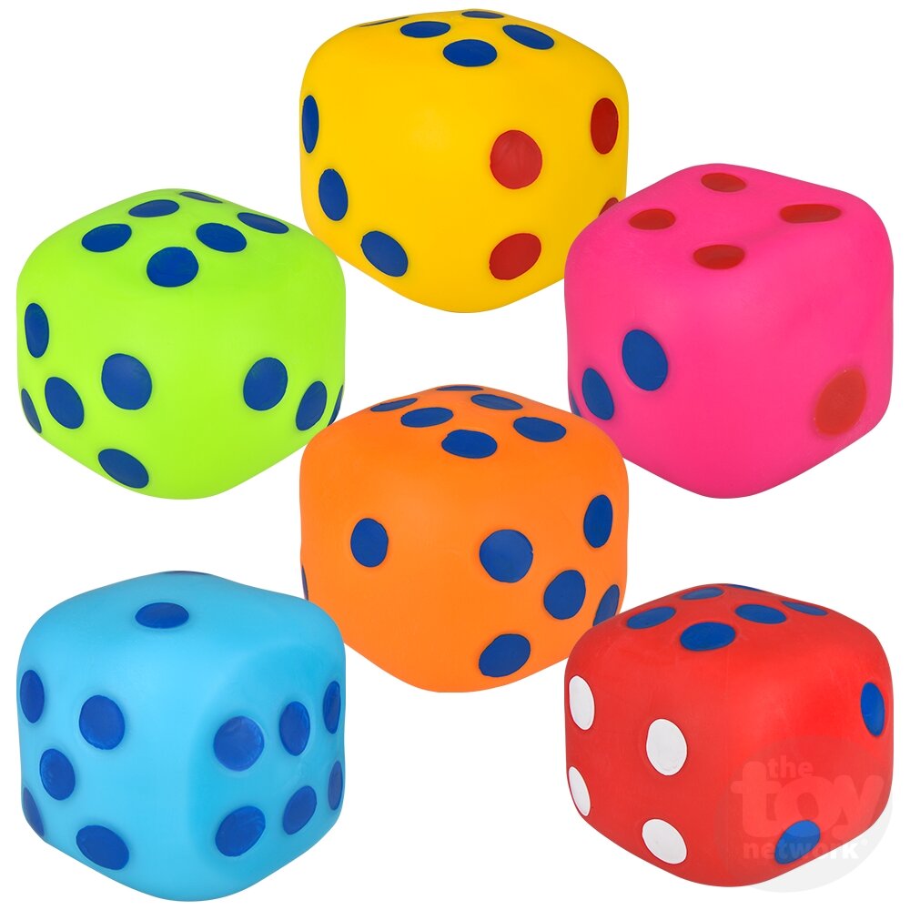 4.75" Squish And Roll Mega Marshmallow Dice