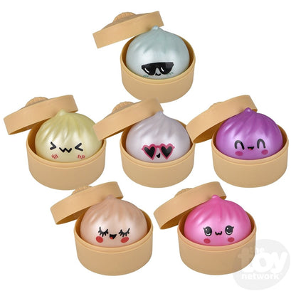 Toy Network 2" Squish And Stretch Metallic Surprise Dumplings
