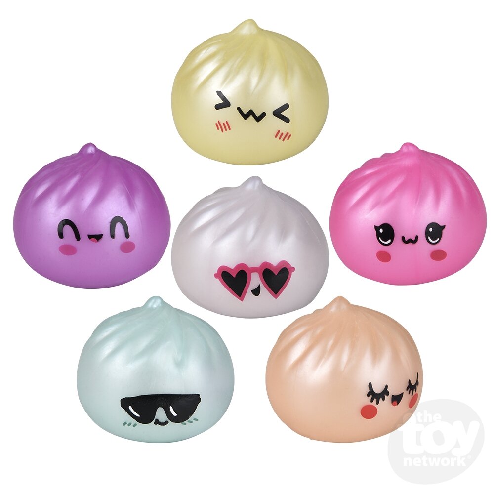 Toy Network 2" Squish And Stretch Metallic Surprise Dumplings