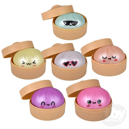 3.25" Squish And Stretch Metallic Surprise Dumplings