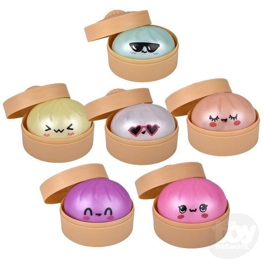 3.25" Squish And Stretch Metallic Surprise Dumplings