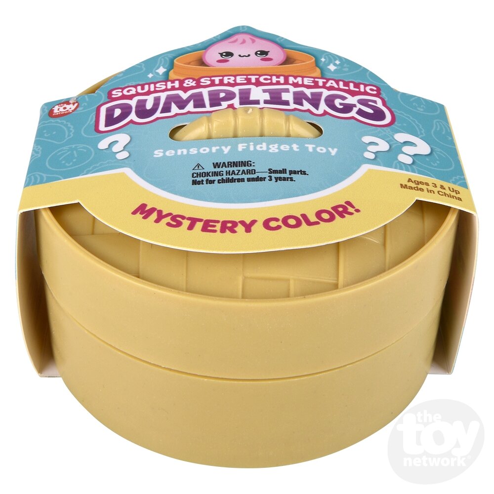 3.25" Squish And Stretch Metallic Surprise Dumplings