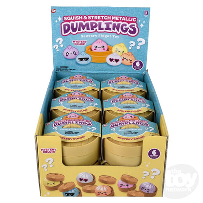 3.25" Squish And Stretch Metallic Surprise Dumplings