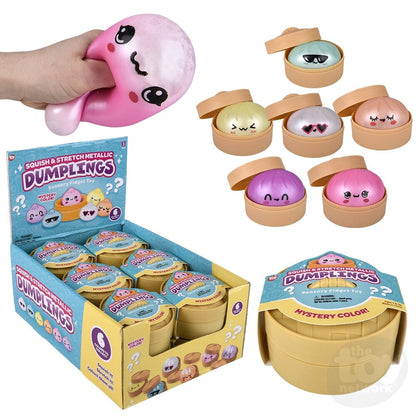3.25" Squish And Stretch Metallic Surprise Dumplings