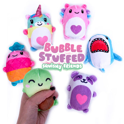 Top Trenz Bubble Stuffed Squishy Friends - Plush Wrapped Fidget Balls