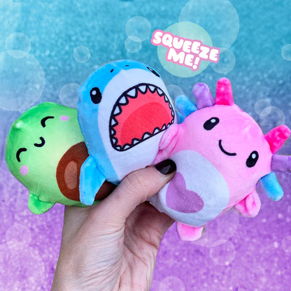 Top Trenz Bubble Stuffed Squishy Friends - Plush Wrapped Fidget Balls