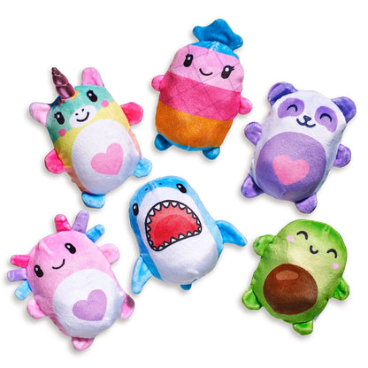 Top Trenz Bubble Stuffed Squishy Friends - Plush Wrapped Fidget Balls