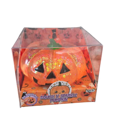 Zorbitz Squish N' Sparkle Pumpkin – Glittery Sugar Halloween Squishy