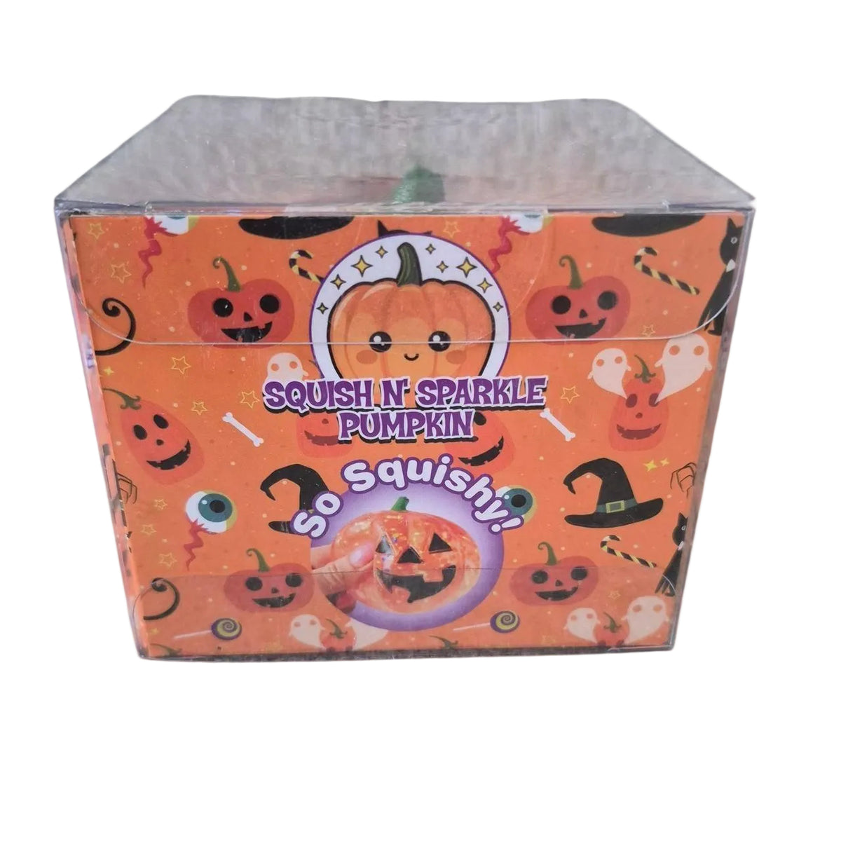 Zorbitz Squish N' Sparkle Pumpkin – Glittery Sugar Halloween Squishy