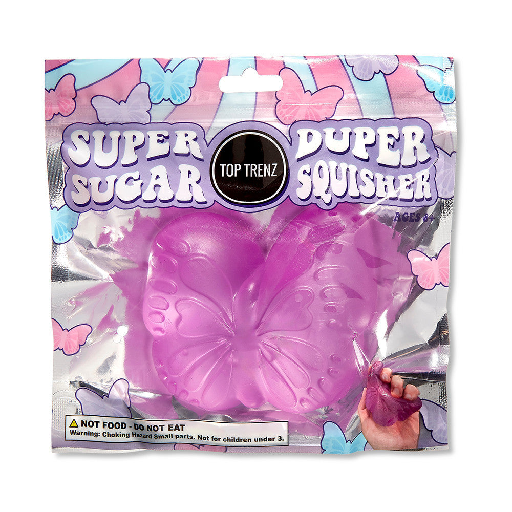 Top Trenz Super Duper Sugar Squisher Toy - Butterfly