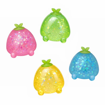 Super Duper Sugar Squisher – Sticky Glitter Mini Fruit 2-Pack
