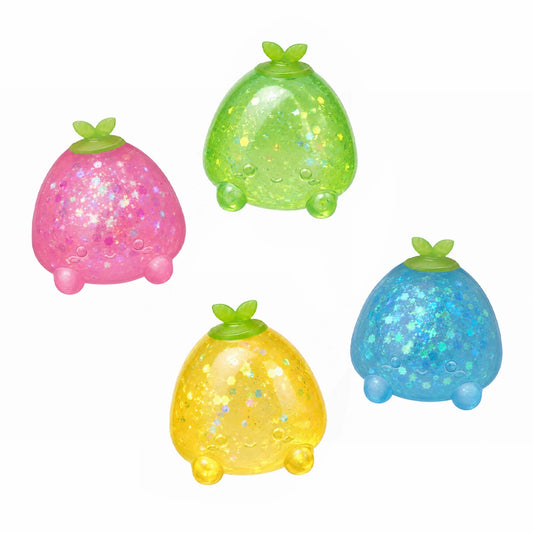 Super Duper Sugar Squisher – Sticky Glitter Mini Fruit 2-Pack