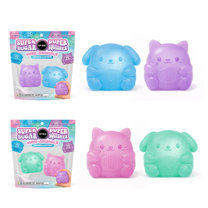 Top Trenz Sugar Squisher - Mini Kitty & Puppy 2 pack