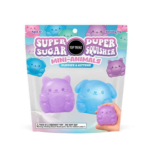 Top Trenz Sugar Squisher - Mini Kitty & Puppy 2 pack