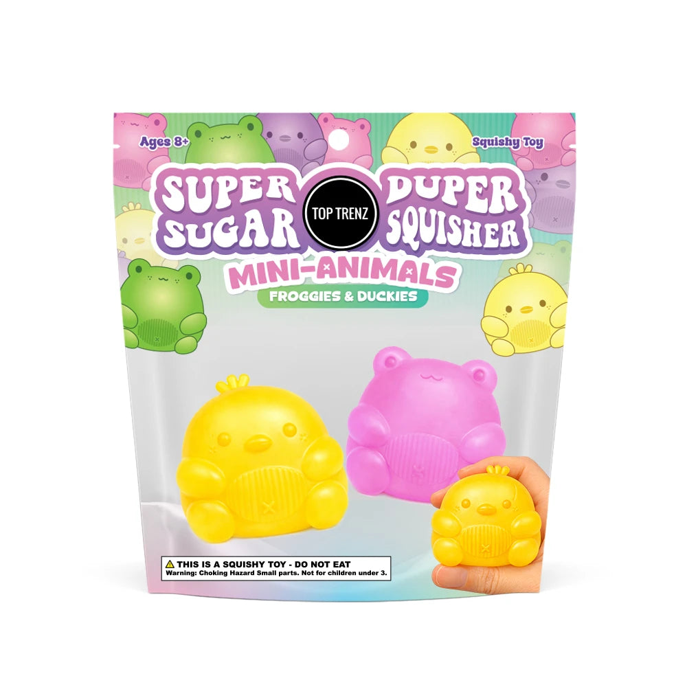 Top Trenz Super Duper Sugar Squisher Mini - Duck & Frog 2 Pack