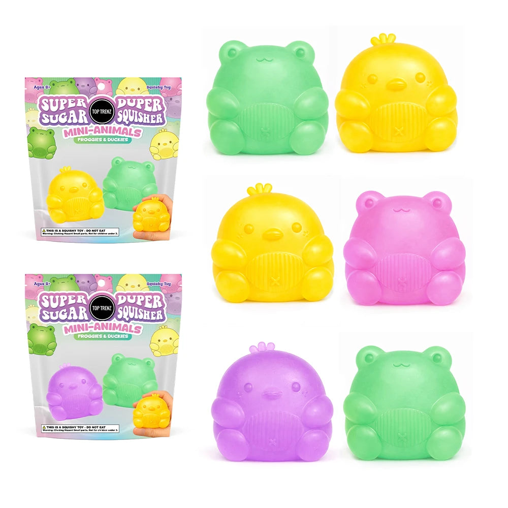 Top Trenz Super Duper Sugar Squisher Mini - Duck & Frog 2 Pack