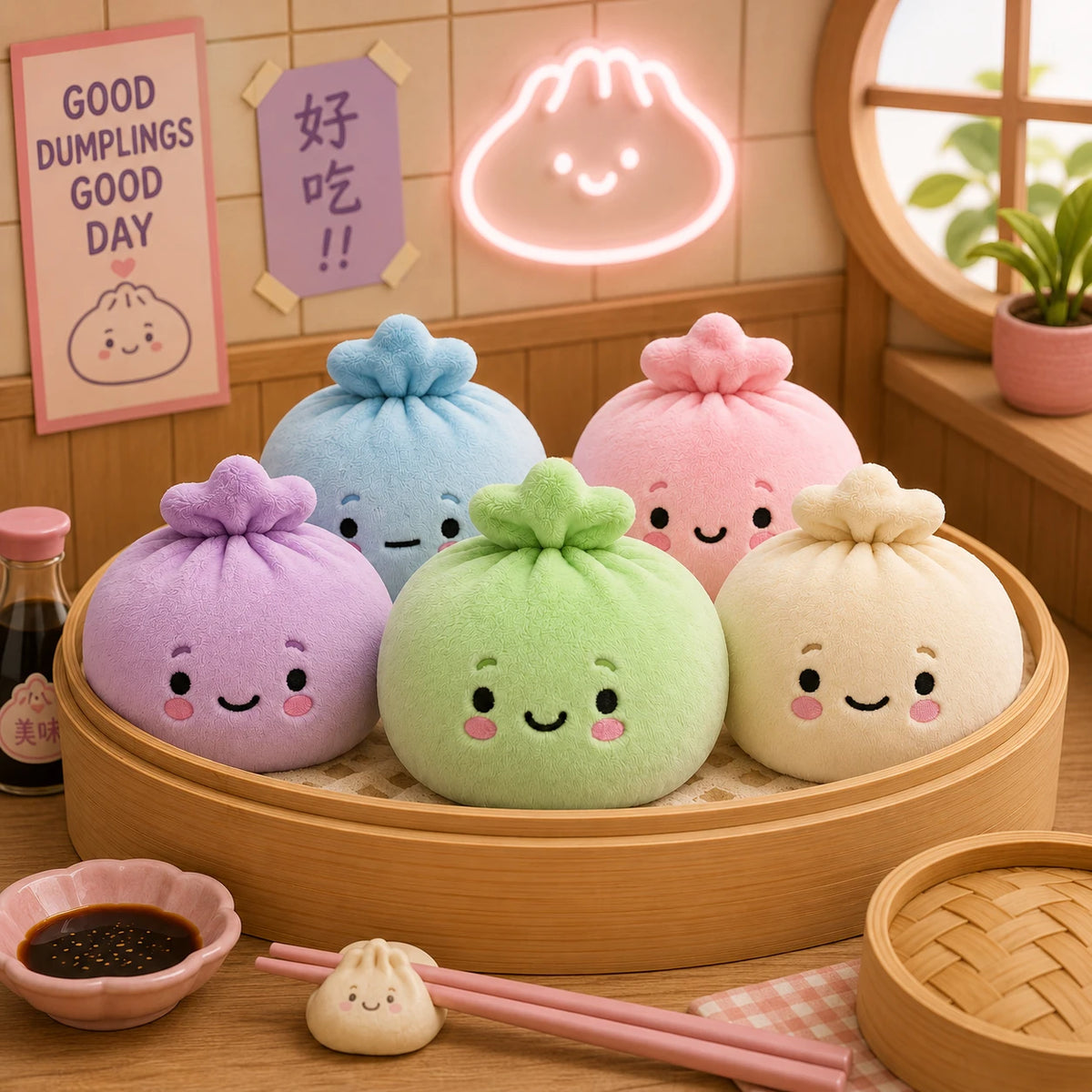 Top Trenz Super Duper Squishers - Plush Dumplings - LIMIT 2 PER HOUSEHOLD