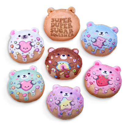 Top Trenz - Super Duper Sugar Squisher - Plush Sugar Bear Donuts