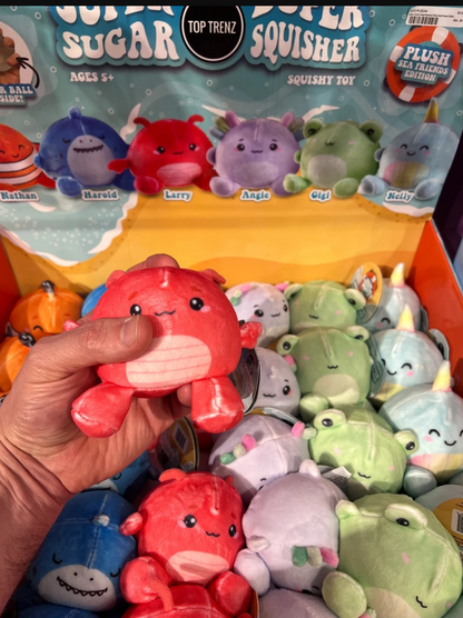 Top Trenz Super Duper Sugar Squisher Plush Sea Friends Edition