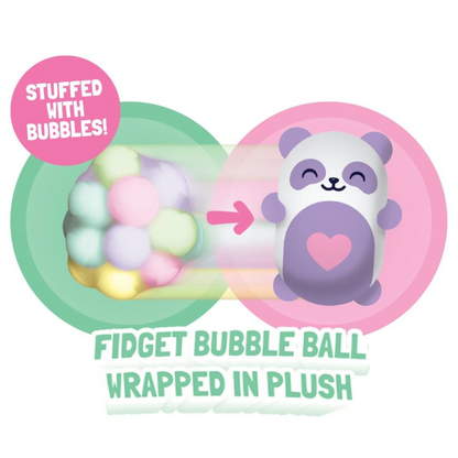 Top Trenz Bubble Stuffed Squishy Friends- A Very Axolotl Christmas -DNA ball