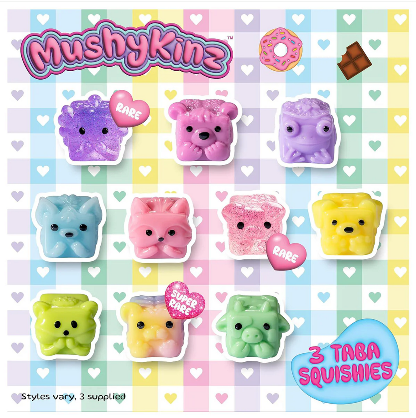 MushyKinz Mystery Mini 3 Pack Squishy